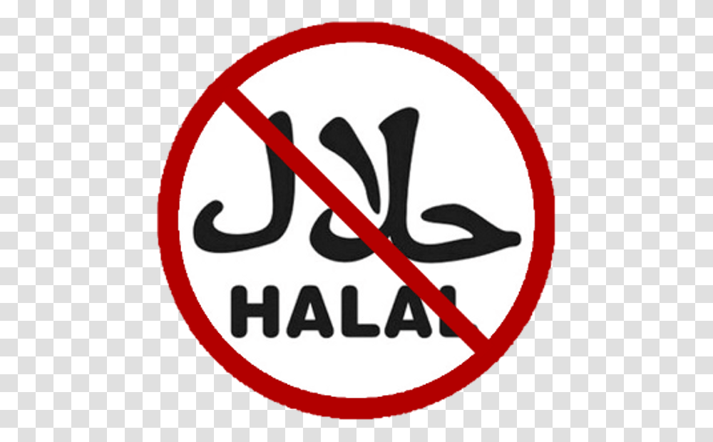 Halal Food, Road Sign, Stopsign Transparent Png