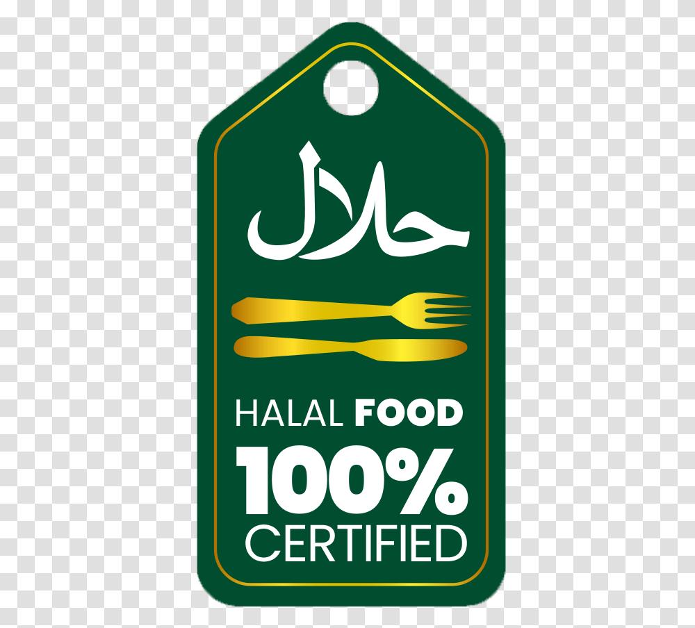 Halal Vertical, Text, Advertisement, Fork, Cutlery Transparent Png