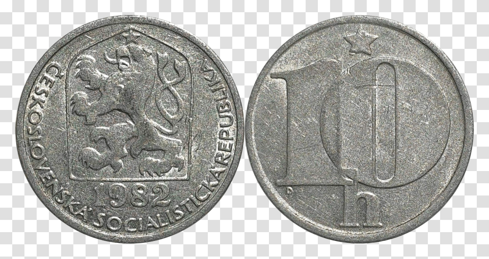 Haleru Csk 2 Swiss Franc Coin, Dime, Money, Nickel Transparent Png