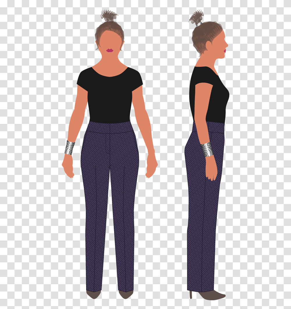 Haley Pants Standing, Sleeve, Long Sleeve, Person Transparent Png