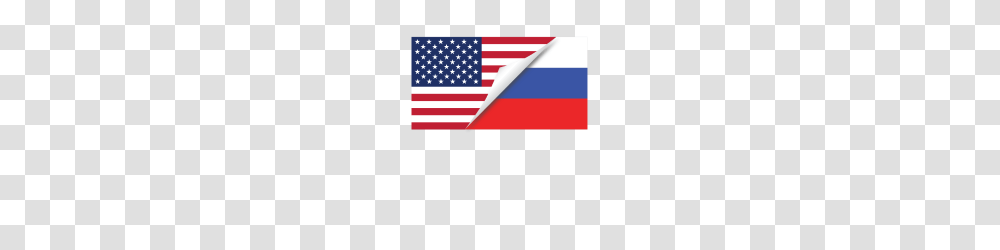 Half American Half Russian Flag, American Flag Transparent Png