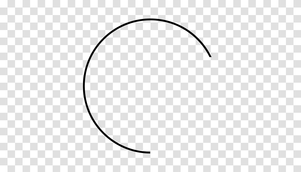 Half Arc Arc Arcs Icon With And Vector Format For Free, Gray, World Of Warcraft Transparent Png
