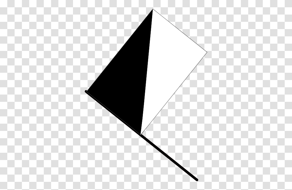 Half Black Flag Clip Art, Triangle, Toy, Kite, Armor Transparent Png