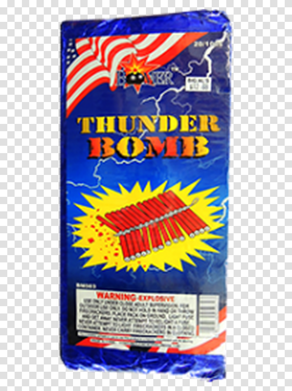 Half Brick Of Firecrackers Thunderbomb Firecracker, Advertisement, Poster, Flyer Transparent Png