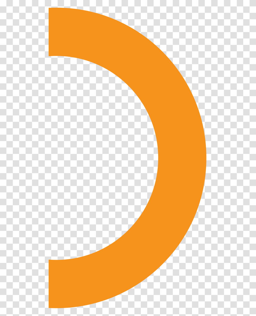 Half Circle Orange, Number, Banana Transparent Png