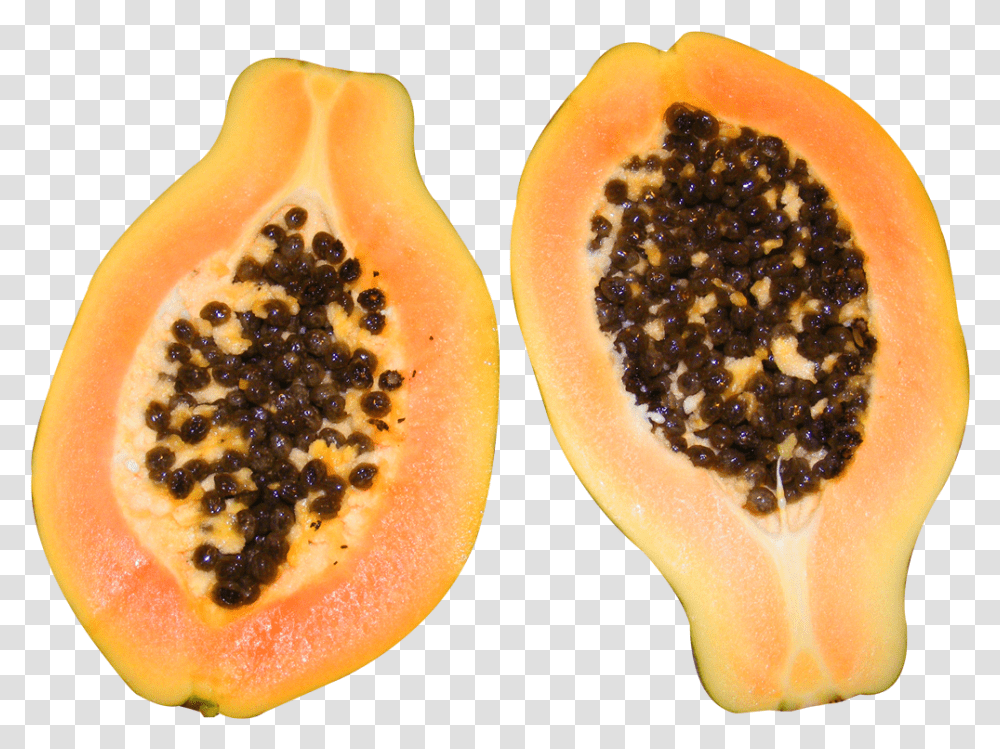 Half Cut Papaya Image Papaya Board Background, Plant, Fruit, Food Transparent Png