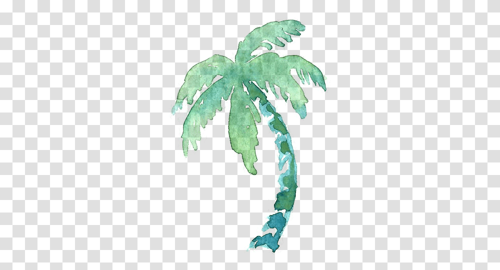 Half Day Prison Island Tour From Stonetown2017 Blue Watercolor Palm Tree Sticker, Leaf, Plant, Veins, Light Transparent Png
