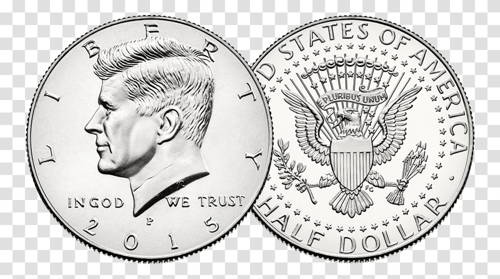 Half Dollar Coin Clipart United States Mint Kennedy 2017 Kennedy Half Dollar, Money, Person, Human, Nickel Transparent Png