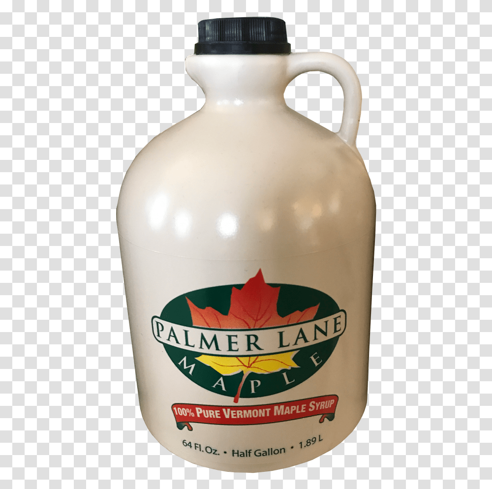 Half Gallon Vermont Maple Syrup In Plastic Jug Maple Syrup, Milk, Beverage, Drink, Leaf Transparent Png