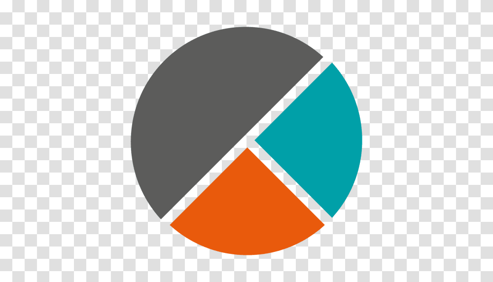 Half Grey Parts Piechart, Sphere, Logo, Trademark Transparent Png