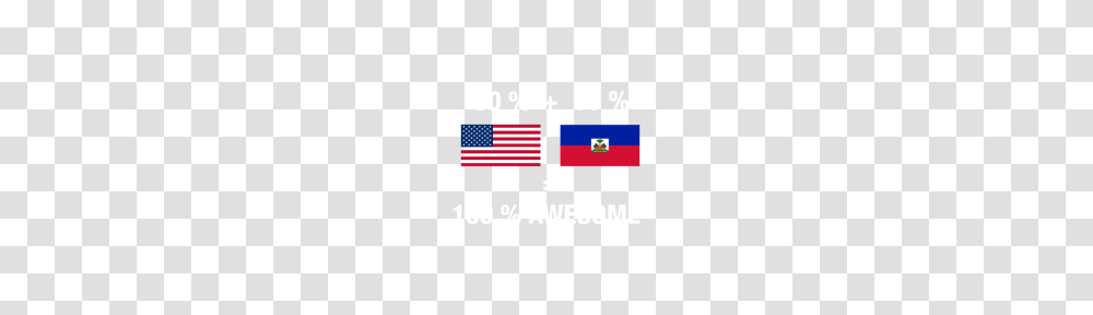 Half Haitian Half American Awesome Flag Haiti, American Flag Transparent Png