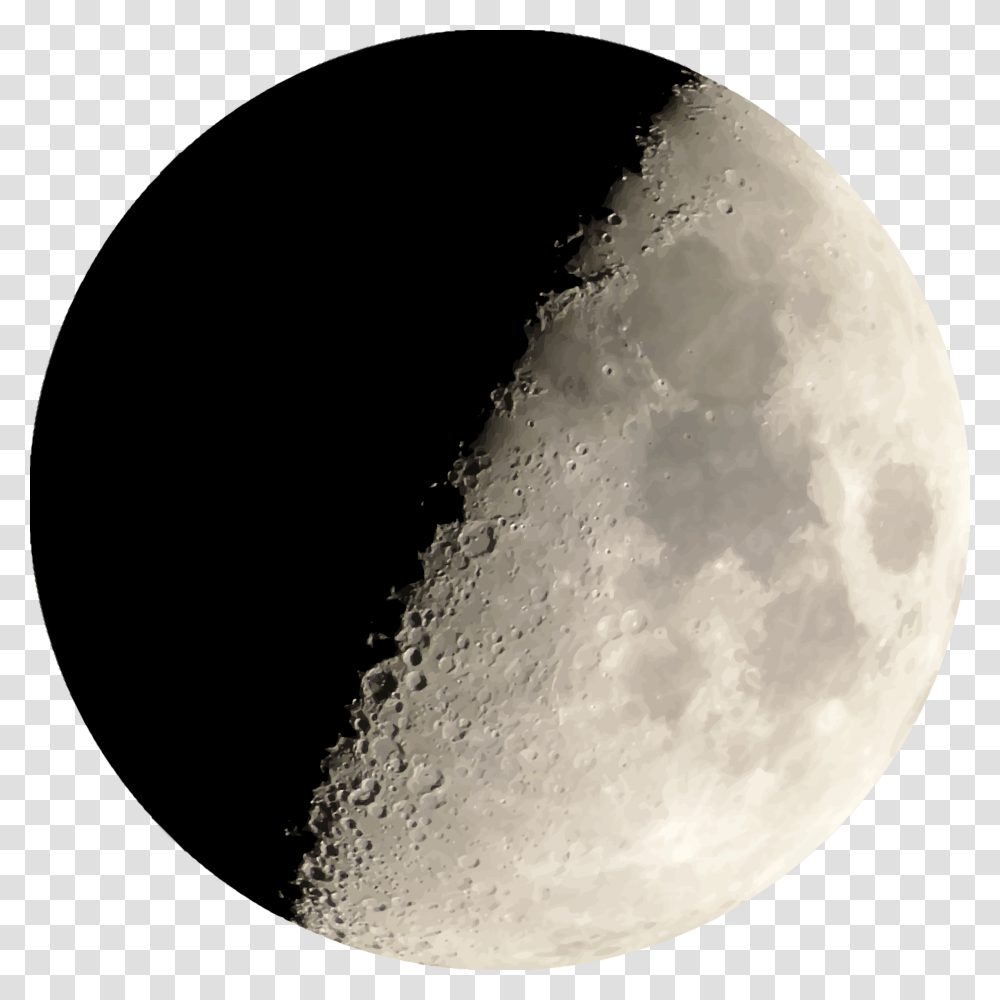 Half Moon Half Moon Moon Clipart, Outer Space, Night, Astronomy, Outdoors Transparent Png
