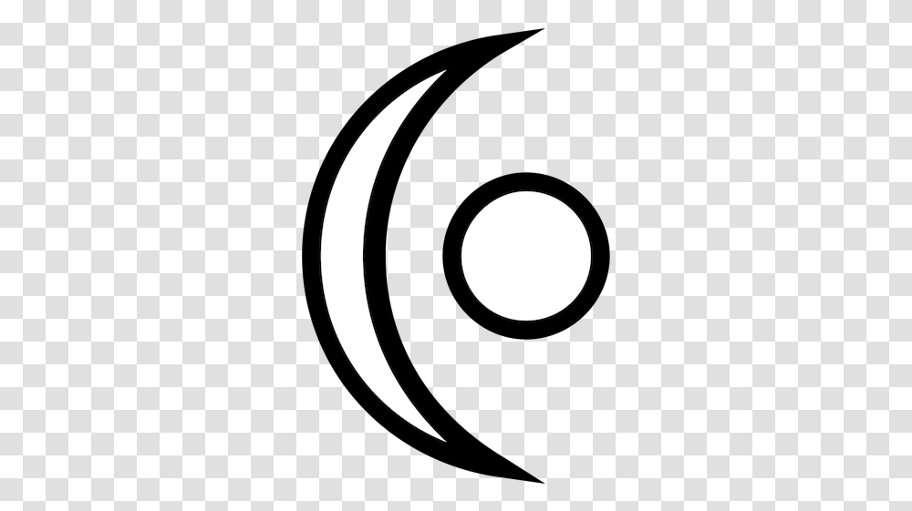 Half Moon With Dot Symbol Clip Art Library Semi Circle With Dot Ancient Symbol, Outer Space, Night, Astronomy, Outdoors Transparent Png