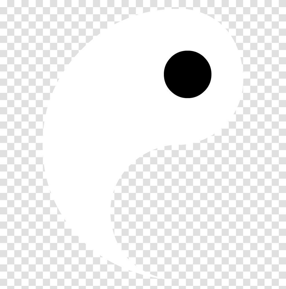 Half Of A Yin Yang, Silhouette, Number Transparent Png