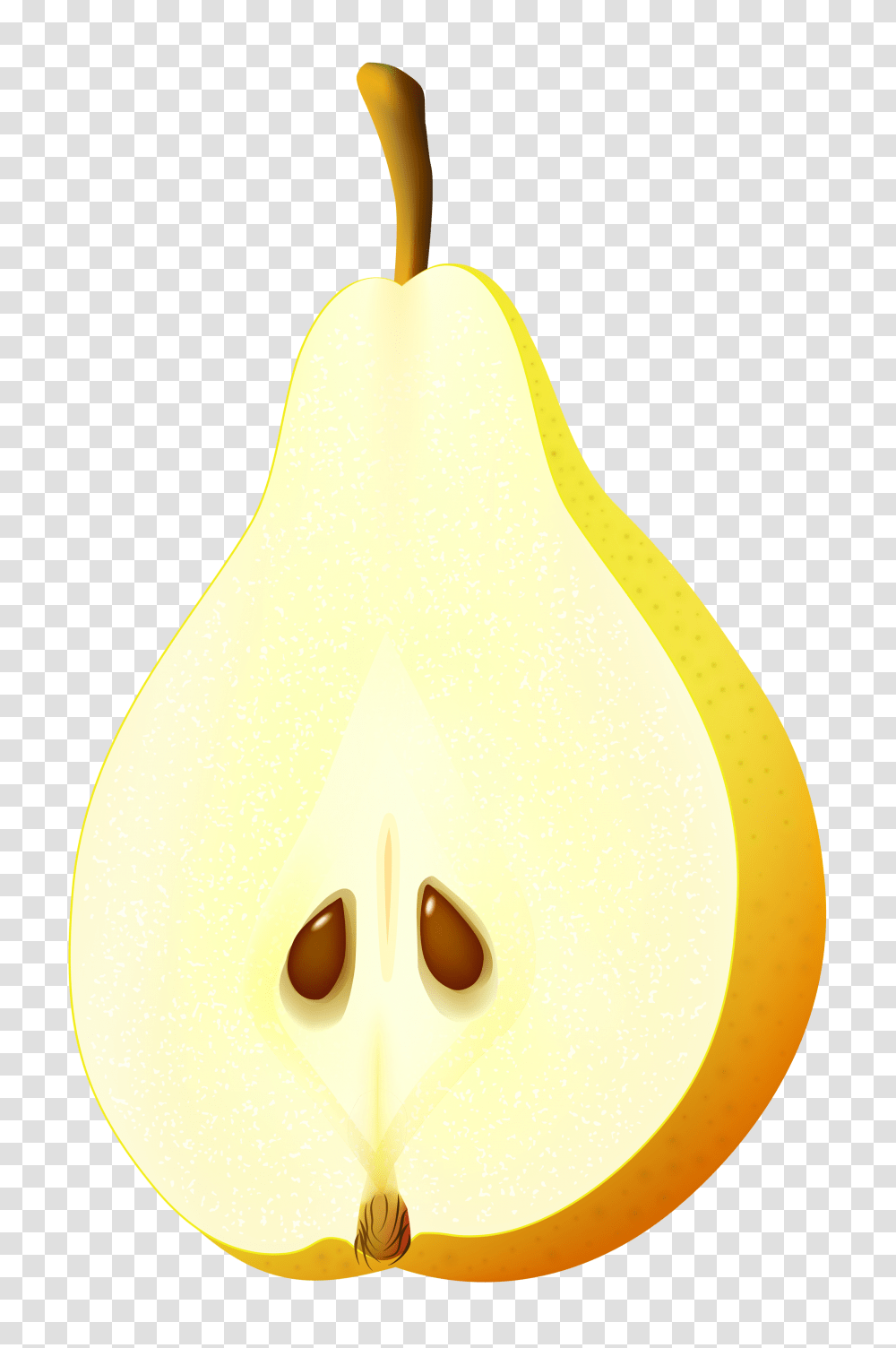Half Pear Vector Clipart, Plant, Fruit, Food Transparent Png