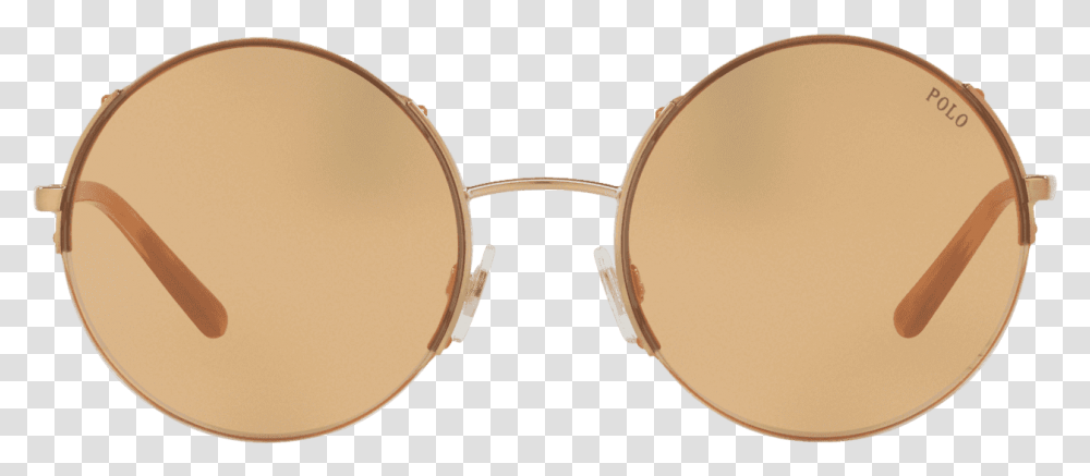 Half Rim Round Sunglasses In Shiny Rose Gold Sunglasses Bronze, Accessories, Accessory, Drum, Percussion Transparent Png