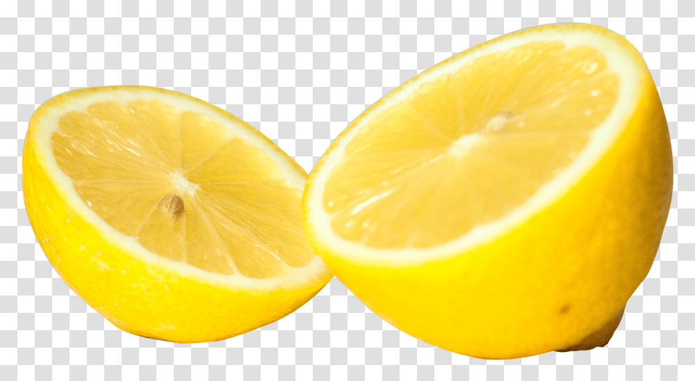 Half Sliced Lemon, Citrus Fruit, Plant, Food Transparent Png