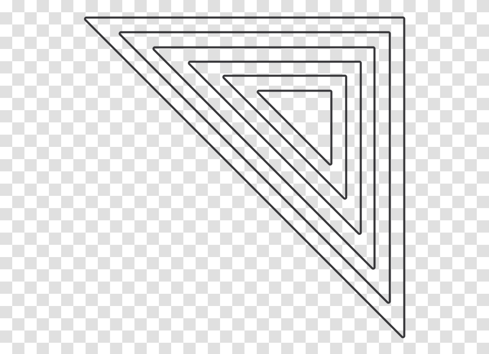 Half Square Triangles Die Outline, Spiral, Road Transparent Png