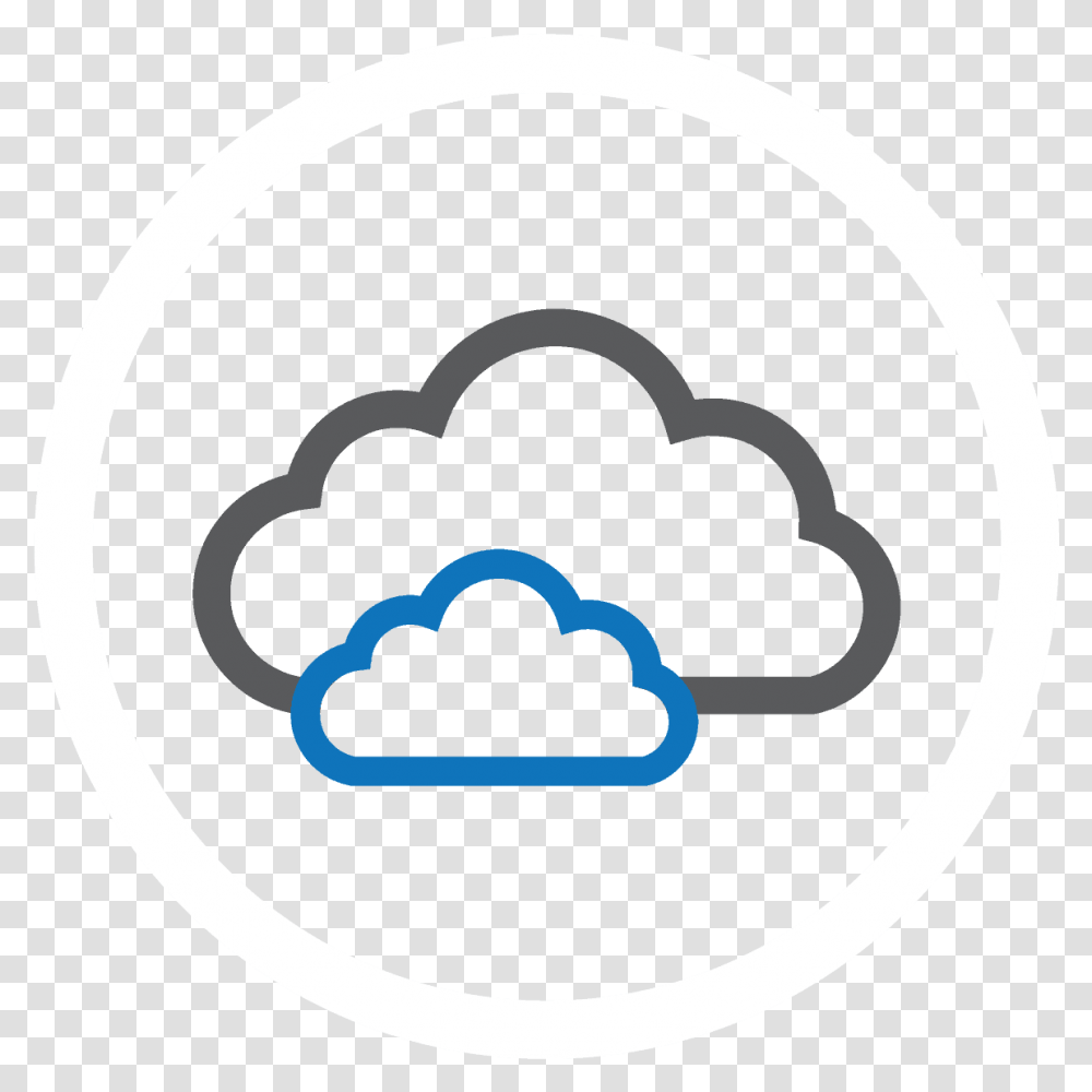 Halfaker Cloud Icon White Circle, Rug, Logo Transparent Png