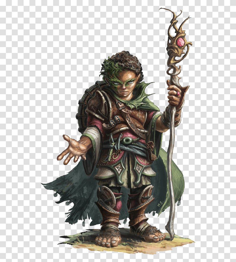 Halfling M Halfling Cleric W Staff Dungeons And Halfling Dungeons Dragons, Person, Human, Archery, Sport Transparent Png