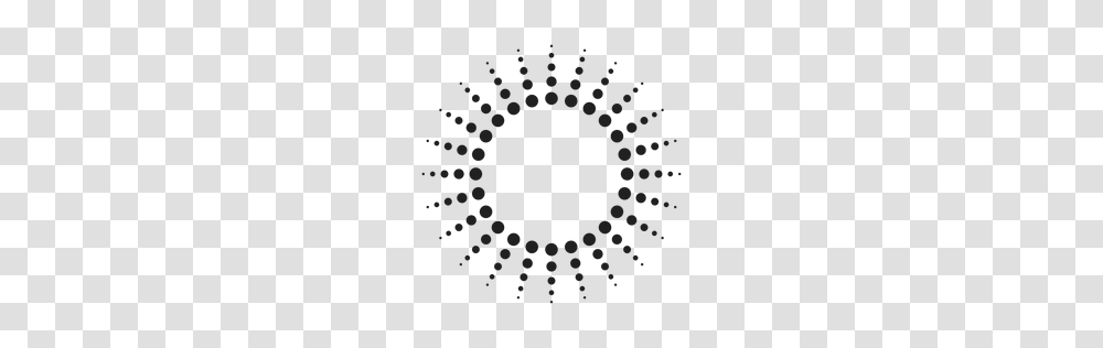 Halftone Sun Rays Circle Icon, Rug, Spiral, Coil Transparent Png