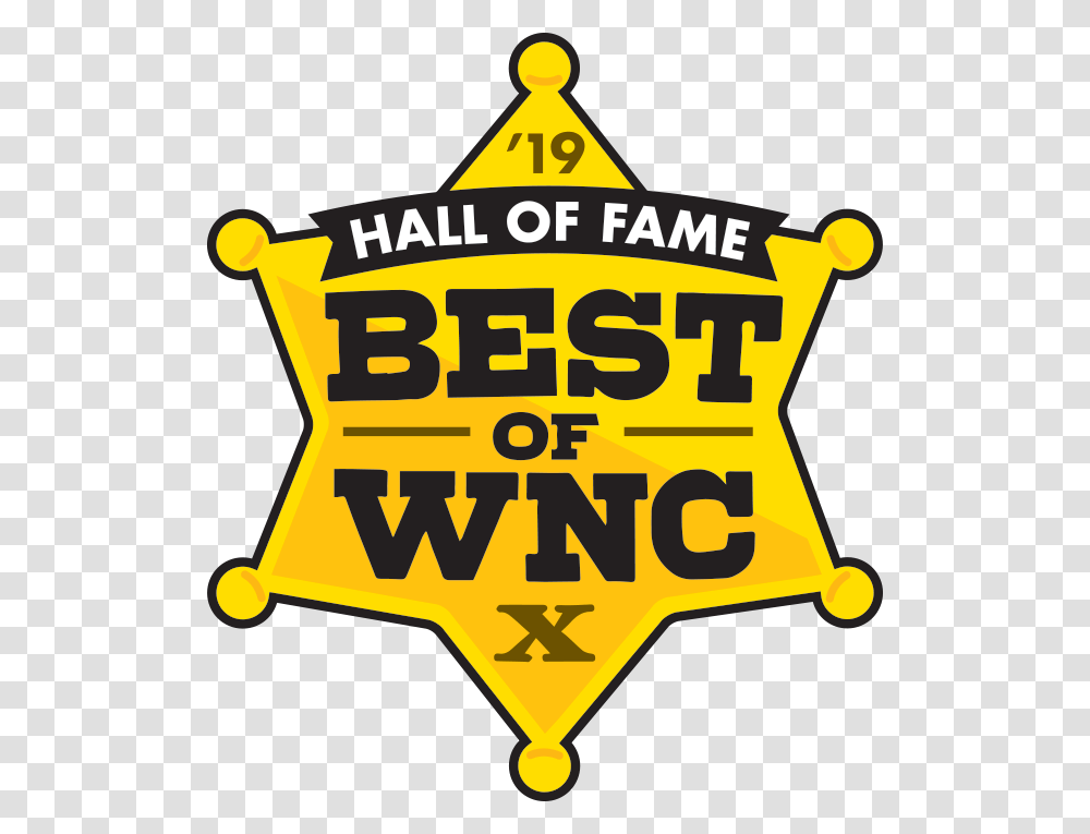 Hall Of Fame Best Of Wnc 2019 Best Of Wnc, Label, Car, Vehicle Transparent Png
