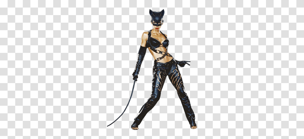 Halle Berry Catwoman Topless Robot, Costume, Person, Human, Latex Clothing Transparent Png