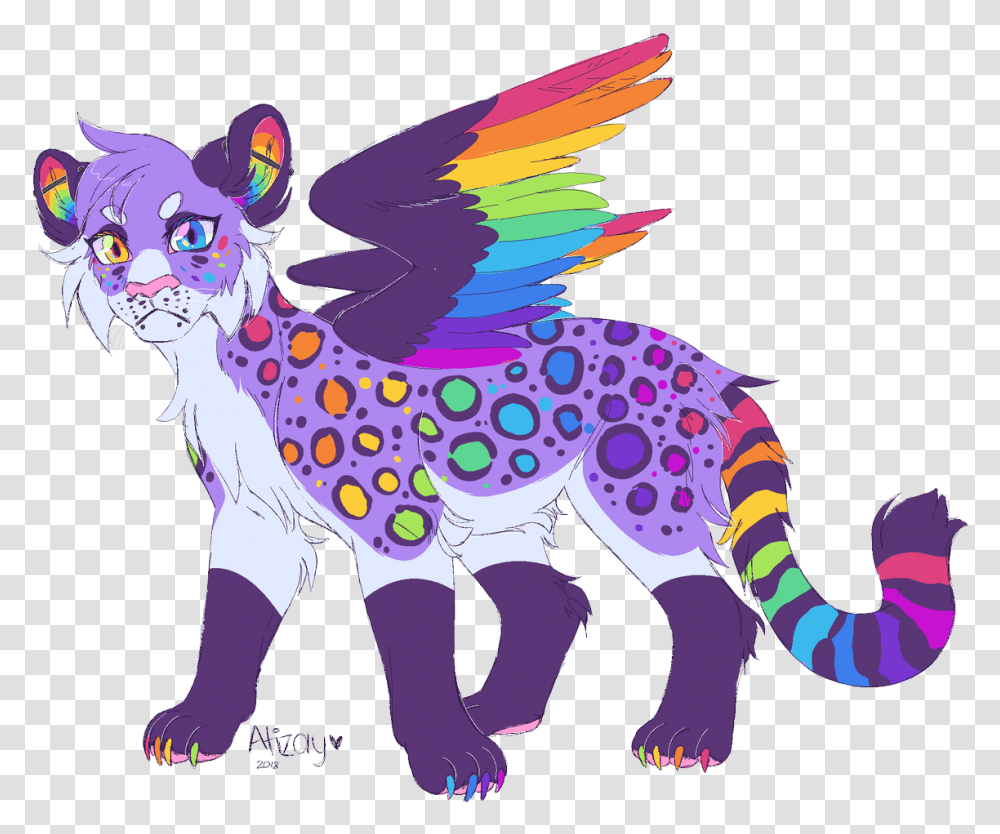 Hallow Ren On Twitter Gay Lisa Frank Leopard Whose Fictional Character, Animal, Person, Human, Mammal Transparent Png