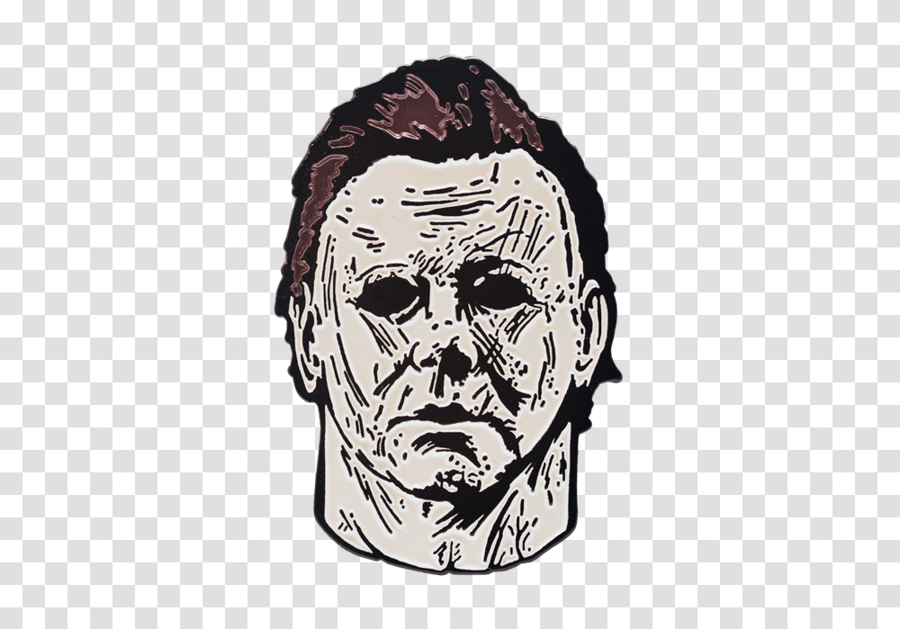Halloween 2018 Michael Myers Drawings Michael Myers Pin, Art, Stencil, Doodle, Head Transparent Png