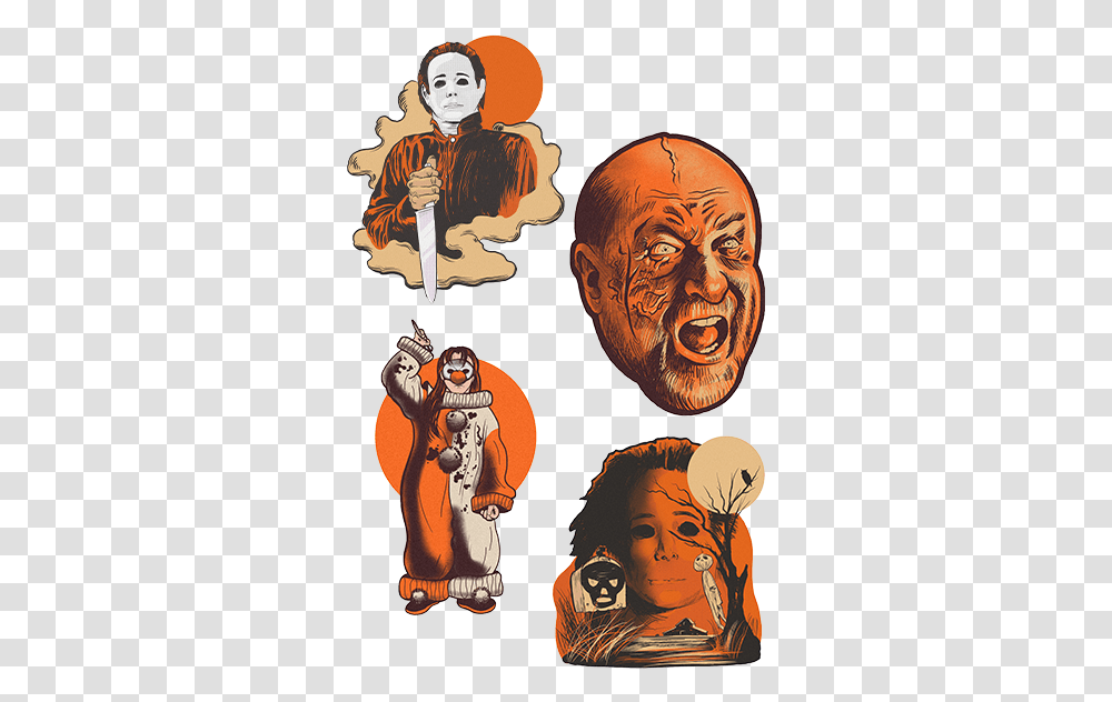Halloween 4 The Return Of Michael Myers Wall Decor Series 1 Halloween 4 Wall Decor, Person, Skin, Weapon, Plant Transparent Png