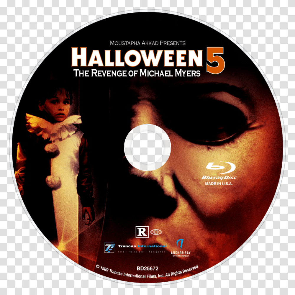 Halloween 5 Blu Ray, Disk, Dvd, Person, Human Transparent Png