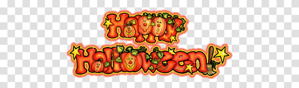 Halloween Animated Happy Halloween Gif, Label, Text, Art, Graffiti Transparent Png
