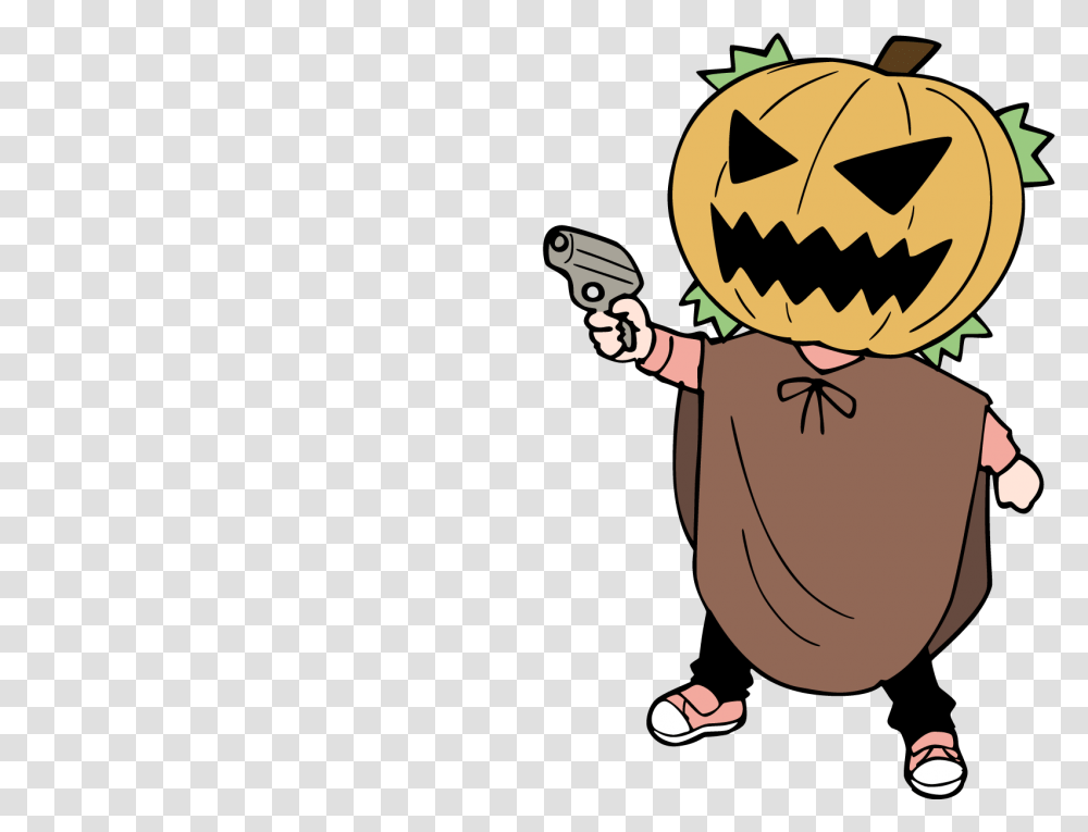 Halloween Anime Clipart, Person, Plant, Food Transparent Png