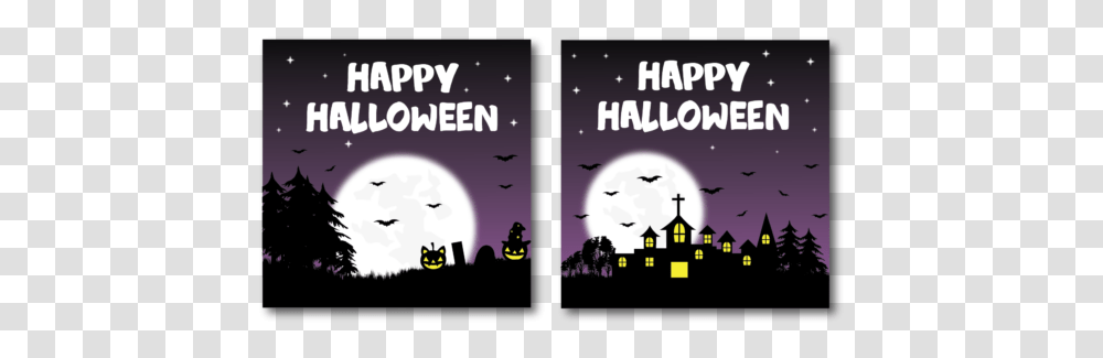Halloween Background Poster Light Moon Full Moon, Angry Birds, Text Transparent Png