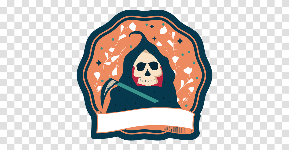 Halloween Badge Death & Svg Vector File Illustration, Clothing, Apparel, Hat, Cap Transparent Png