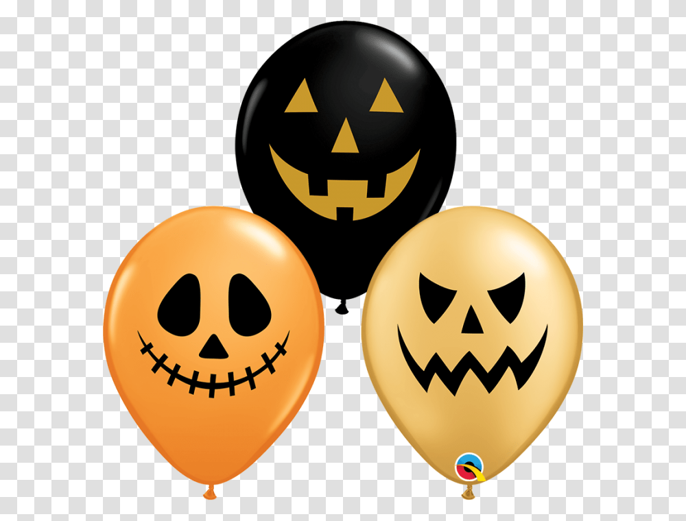 Halloween Balloons With Faces, Plant Transparent Png