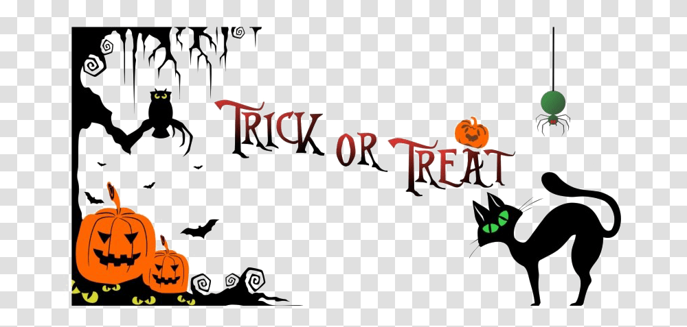 Halloween Banner Hd Halloween Trick Or Treat Clipart, Alphabet, Logo Transparent Png