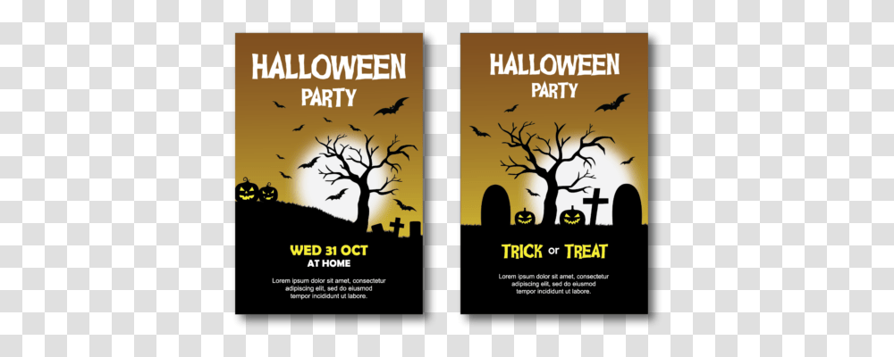 Halloween Banner Letterring Template Horizontal, Poster, Advertisement, Flyer, Paper Transparent Png