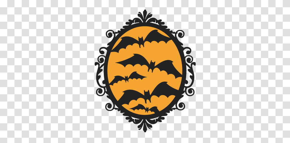 Halloween Bat Frame Svg Scrapbook Cut File Cute Clipart Skull Girl Frame Svg, Symbol, Batman Logo Transparent Png