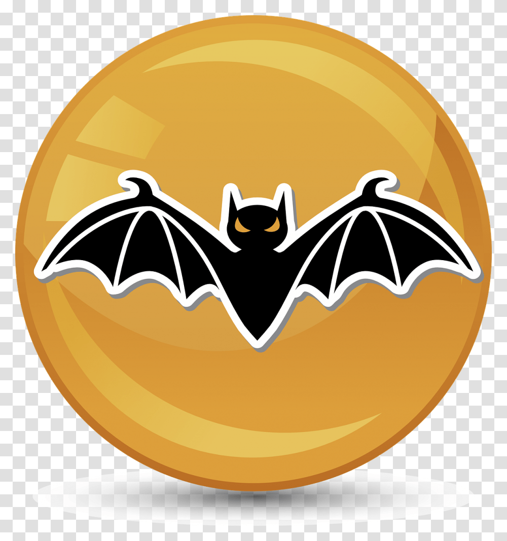 Halloween Bat Icon Signet Occultism Magic Round Halloween Bat Icon, Animal, Food, Label Transparent Png