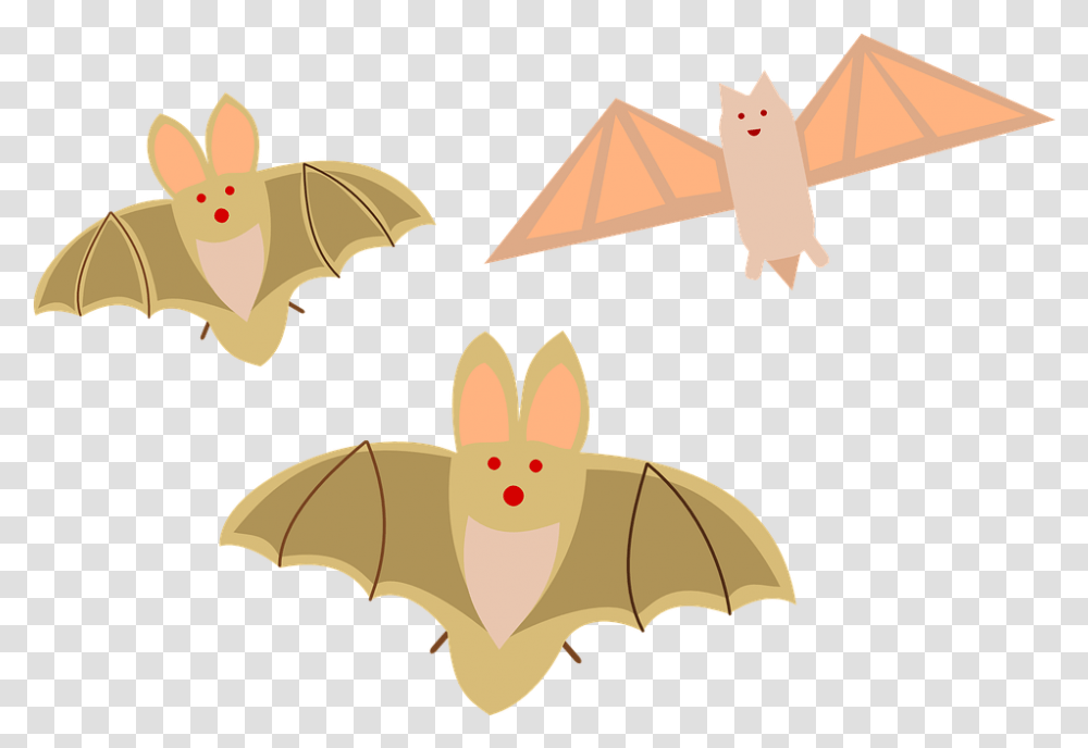 Halloween Bats Birds Free Vector Graphic On Pixabay Cute Bat Clip Art, Animal, Wildlife, Mammal, Triangle Transparent Png