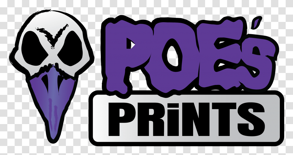 Halloween Bats T Shirt - Poe's Prints Printing, Text, Alphabet, Label, Word Transparent Png