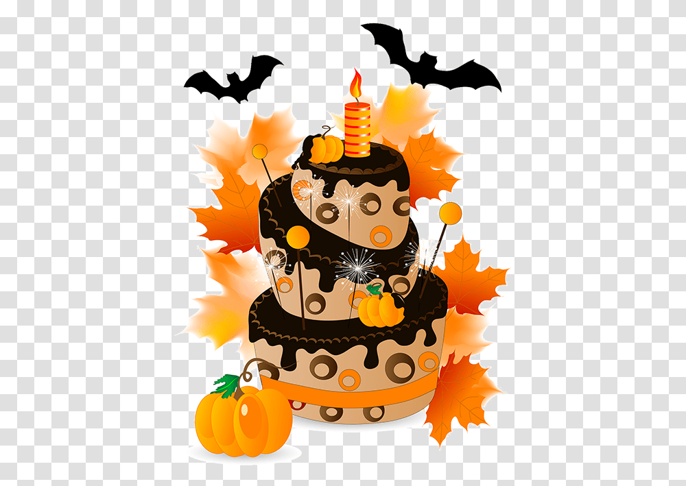Halloween Birthday Clipart Halloween Birthday Clip Art Free, Cake, Dessert, Food, Birthday Cake Transparent Png