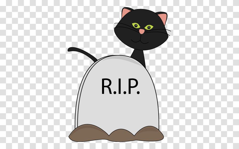 Halloween Black Cat And Rip Tombstone Clip Art Clip Art, Bird, Animal, Sunglasses Transparent Png
