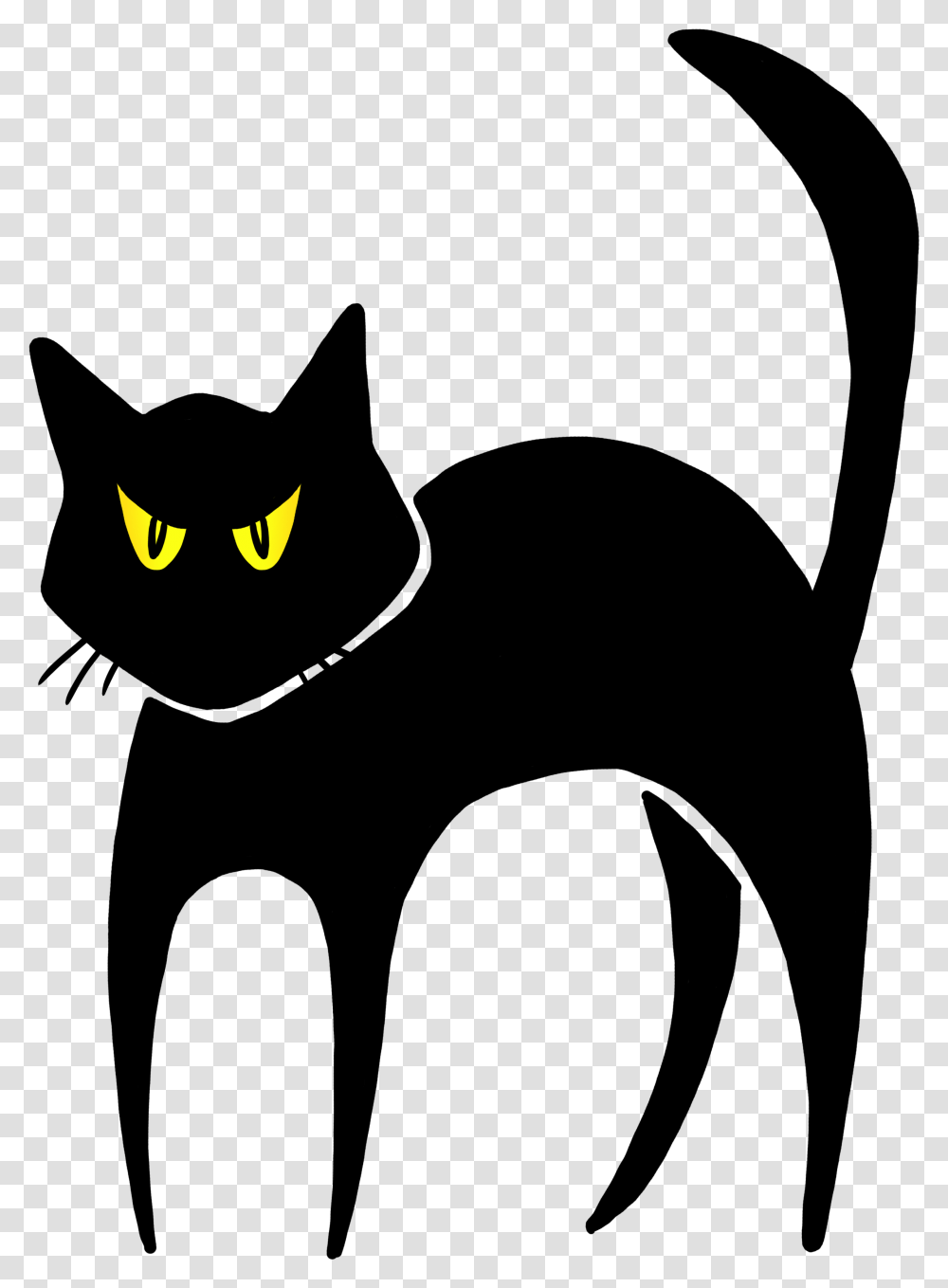 Halloween Black Cat Clipart, Pac Man Transparent Png