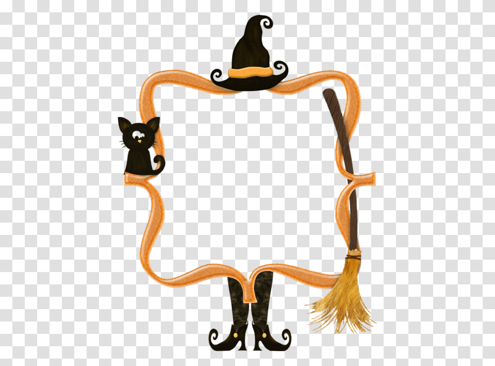 Halloween Border Clip Art Witch, Antelope, Wildlife, Mammal, Animal Transparent Png