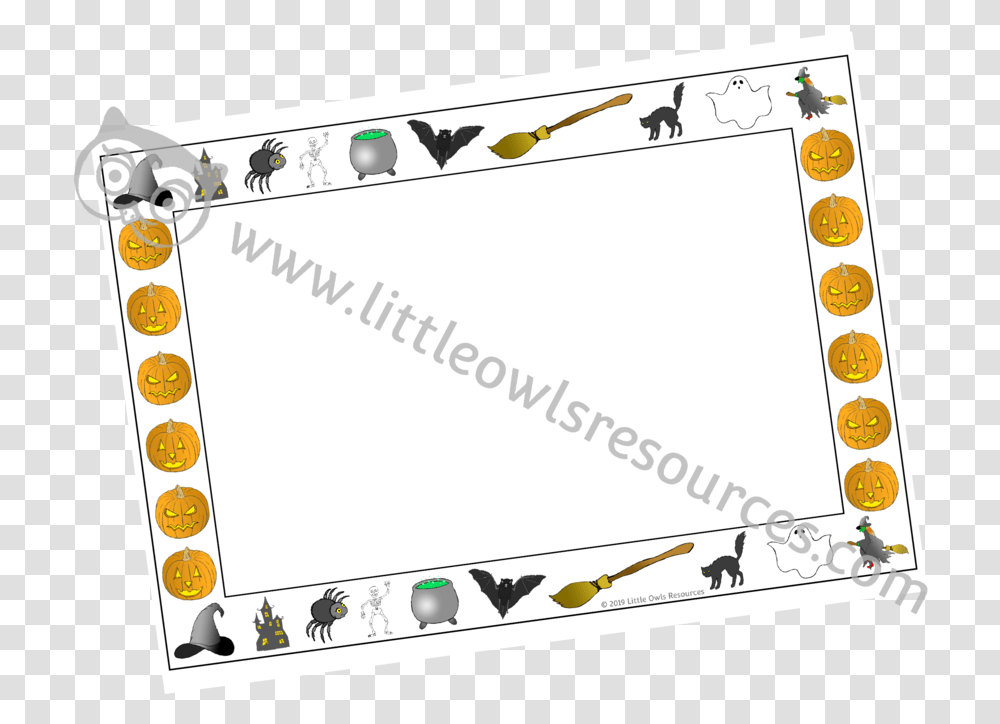 Halloween Border Cover, White Board, Electronics, Plot, Plan Transparent Png