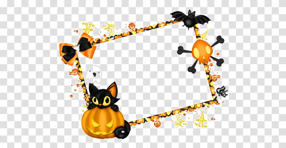 Halloween Border Image No Trick Or Treaters Sign, Accessories, Accessory, Parade, Jewelry Transparent Png