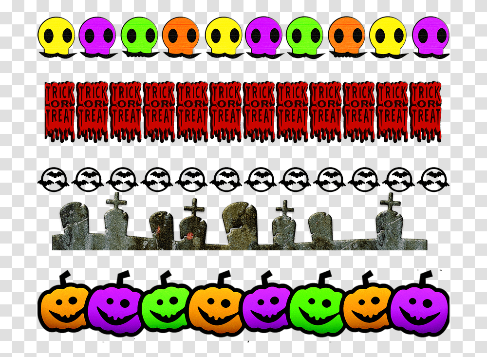 Halloween Border Landscape Free Halloween Border Clip Art, Pac Man Transparent Png