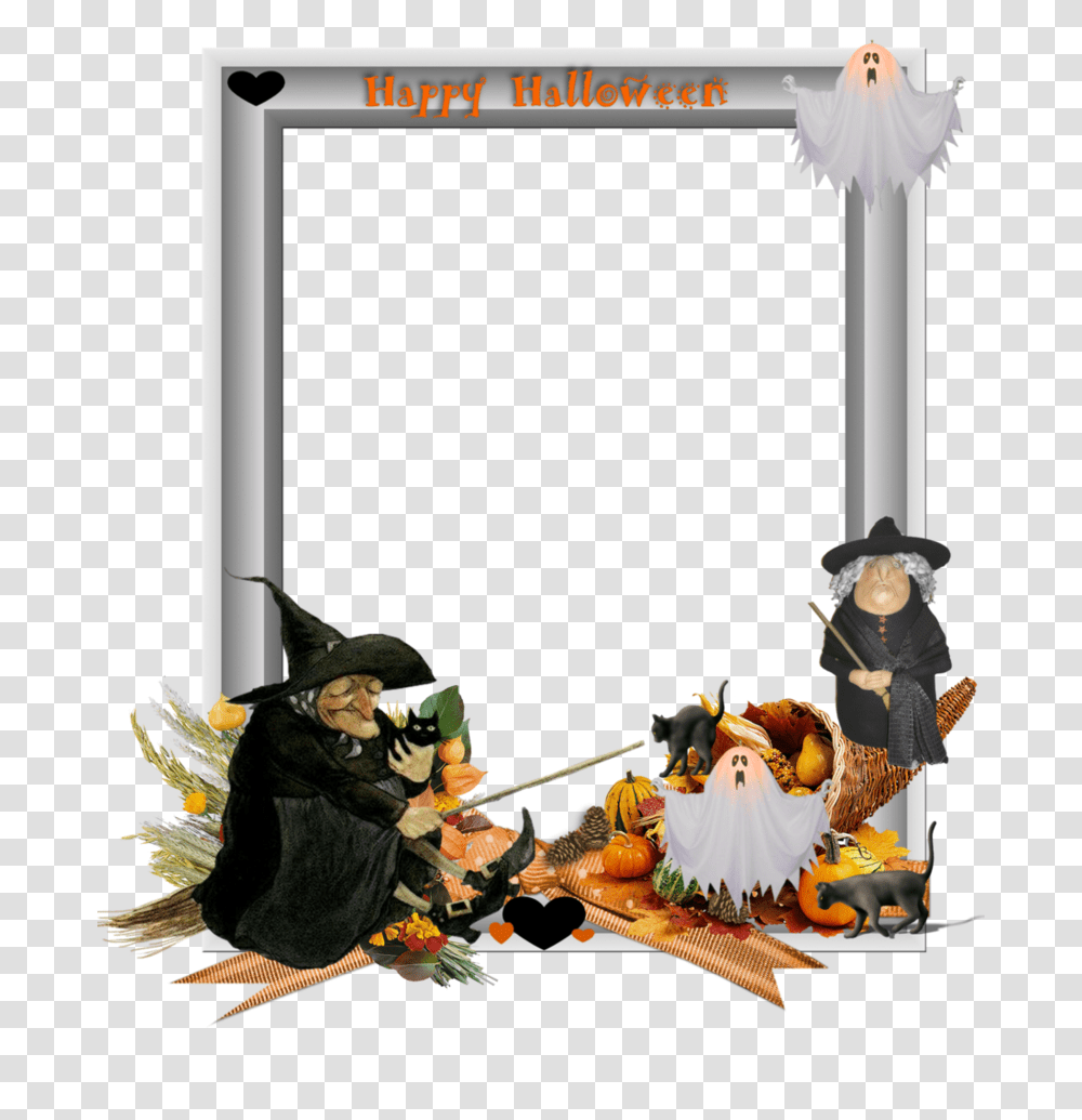 Halloween Border Photo Arts, Person, Comics, Book Transparent Png